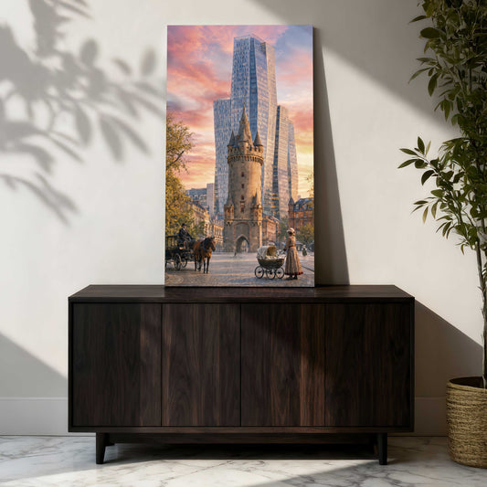 Eschenheimer Turm, Raumansicht – Wandbild