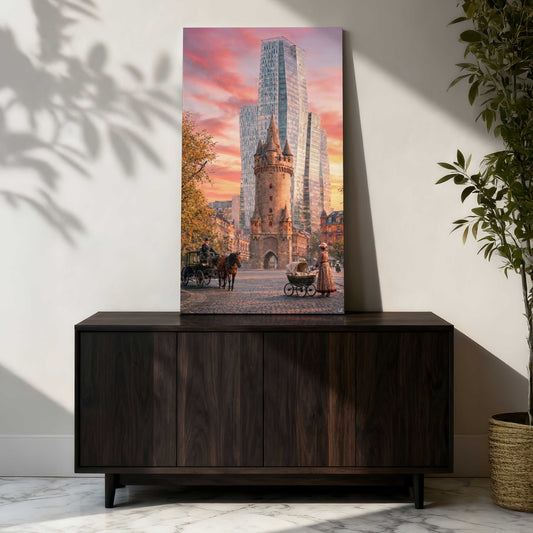 Eschenheimer Turm, Raumansicht – Wandbild