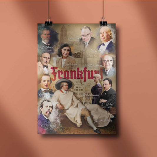 Historische Frankfurter Persönlichkeiten, Poster – Wandbild