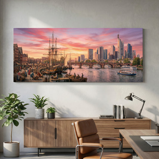 Der Main - Frankfurt damals & heute