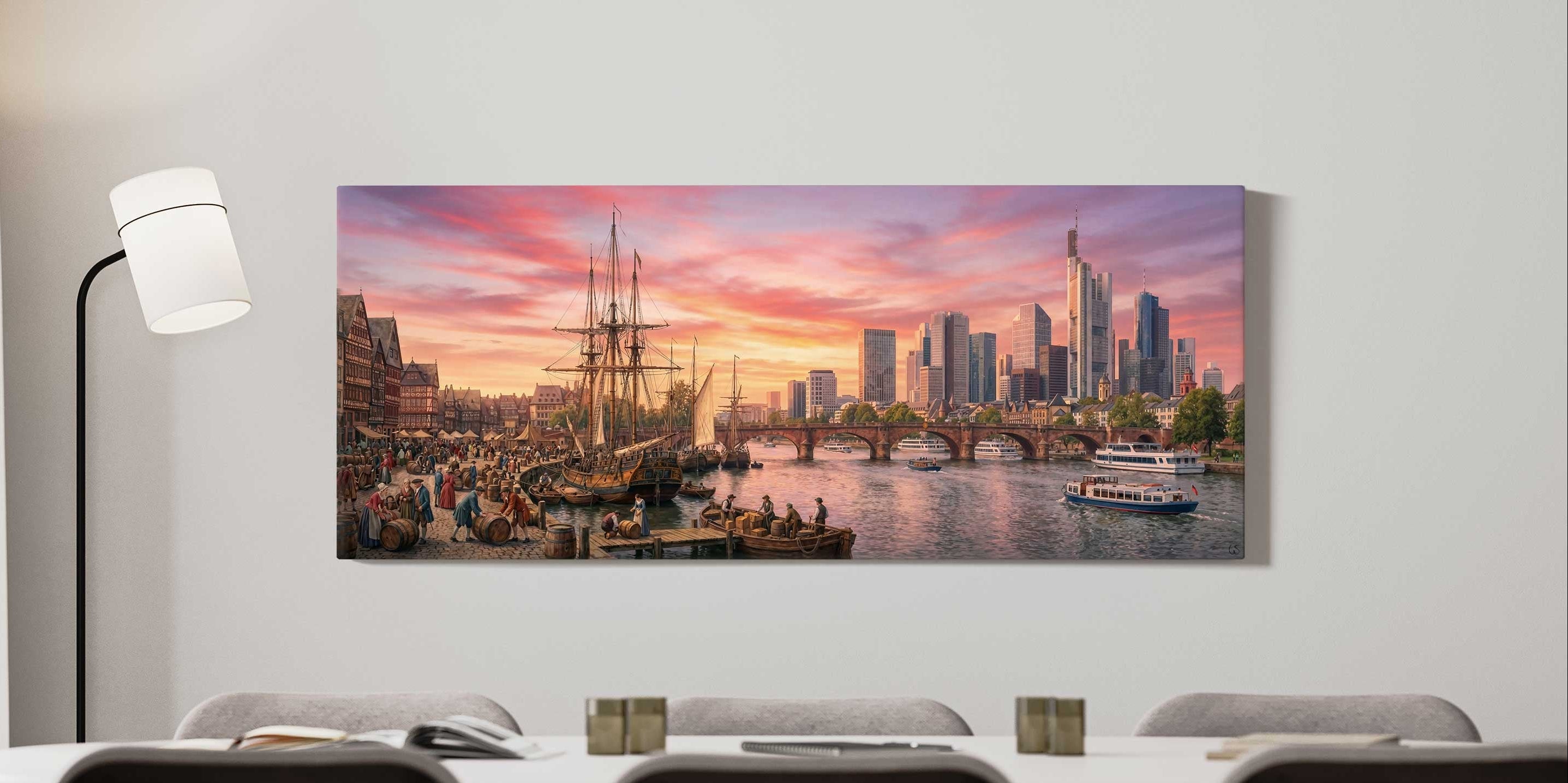 Frankfurt Wandbild - Der Main