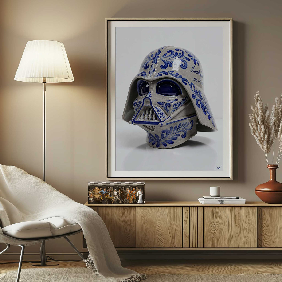 Bembel Helm Dunkel – Frankfurt Wandbild, Ansicht 3