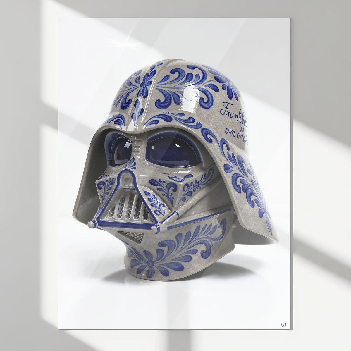 Bembel Helm Dunkel, Poster glänzend – Frankfurt Wandbild