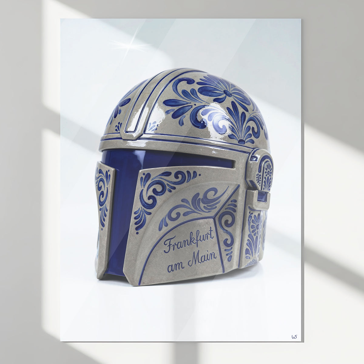 Bembel Helm Kopfgeld, Poster glänzend – Frankfurt Wandbild