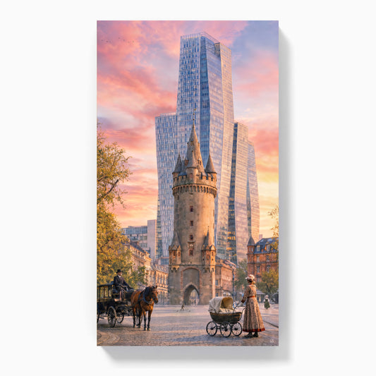 Eschenheimer Turm, Raumansicht – Wandbild