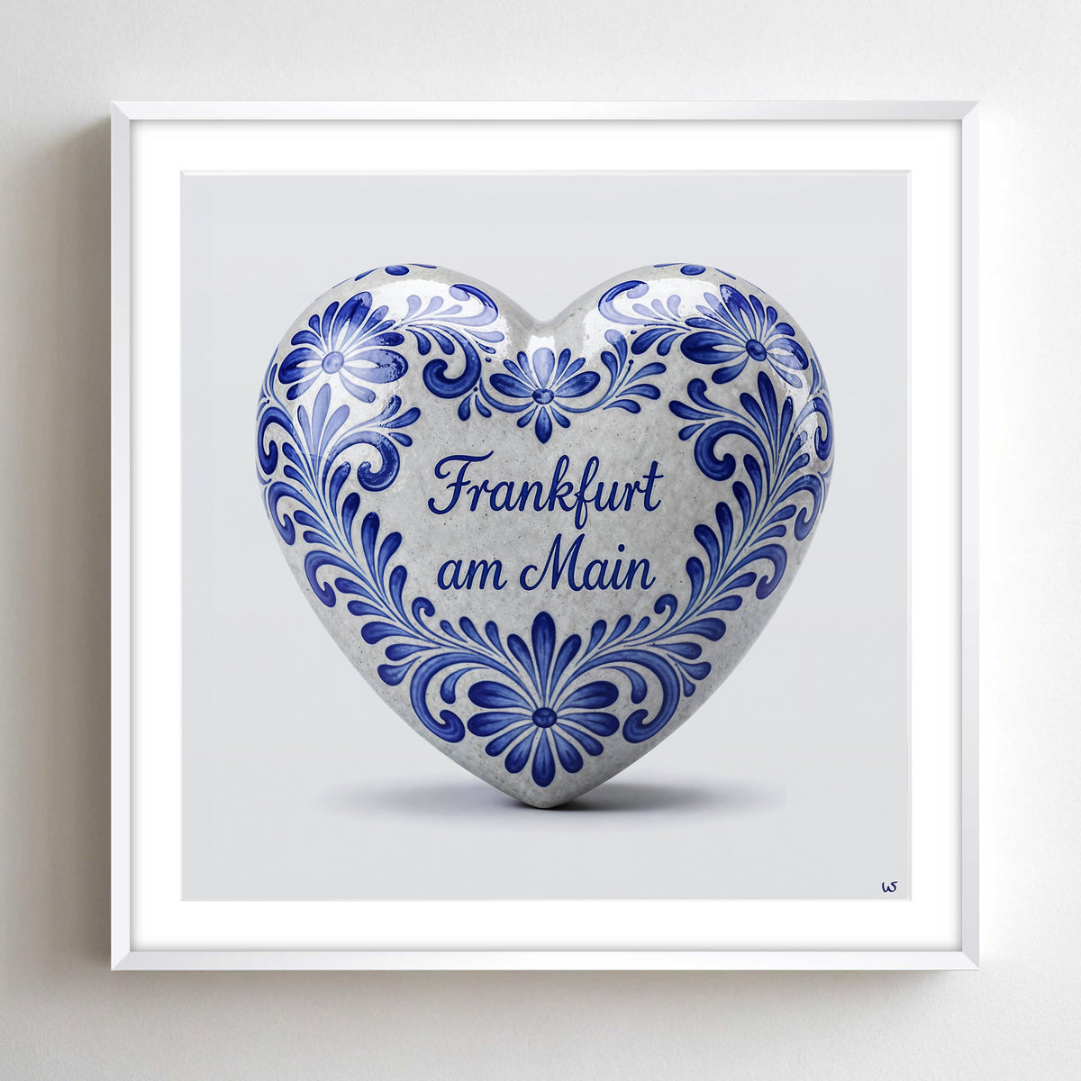 Frankfurt Love, Alurahmen – Wandbild