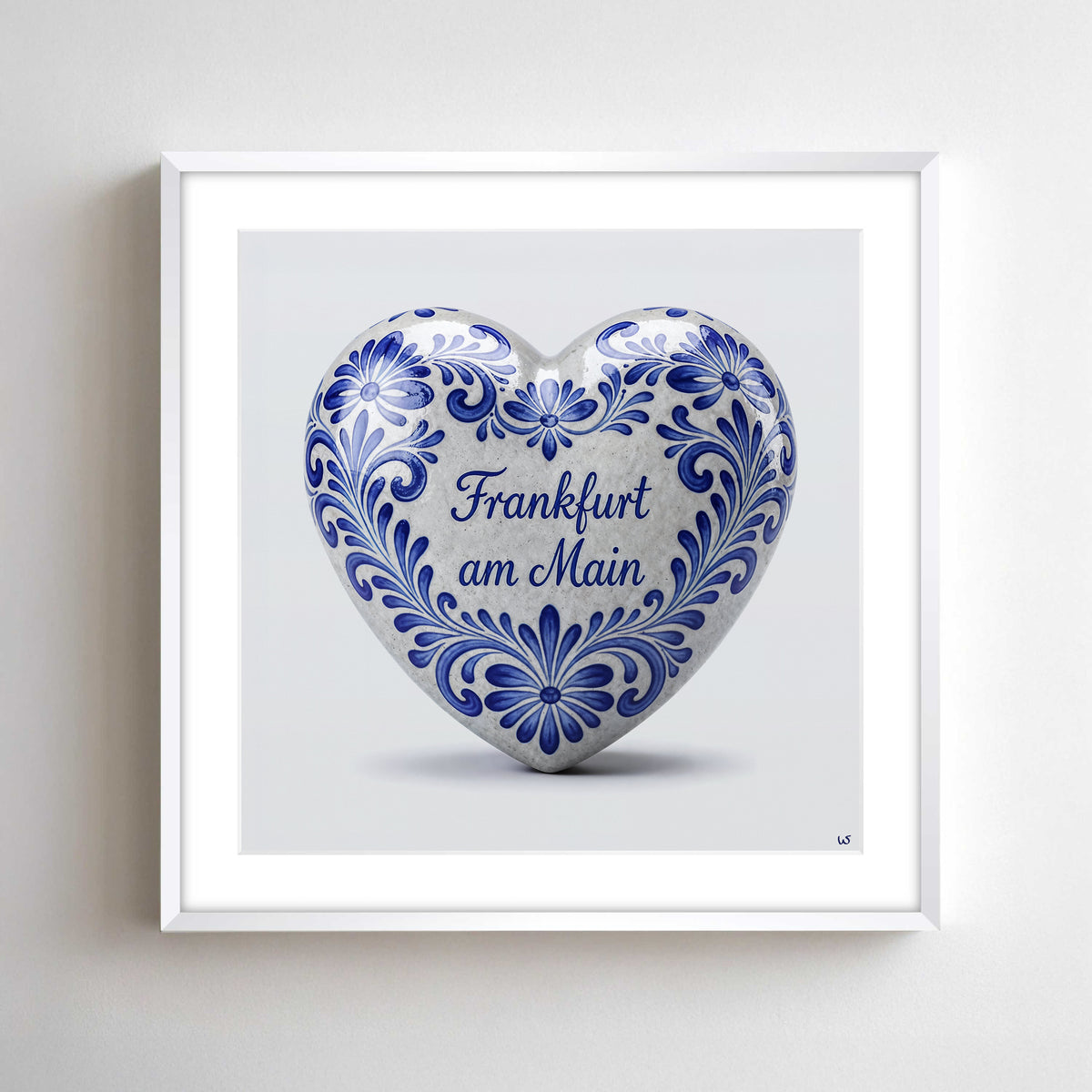 Frankfurt Love, Alurahmen – Wandbild