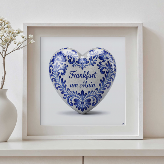Frankfurt Love, Raumansicht – Wandbild
