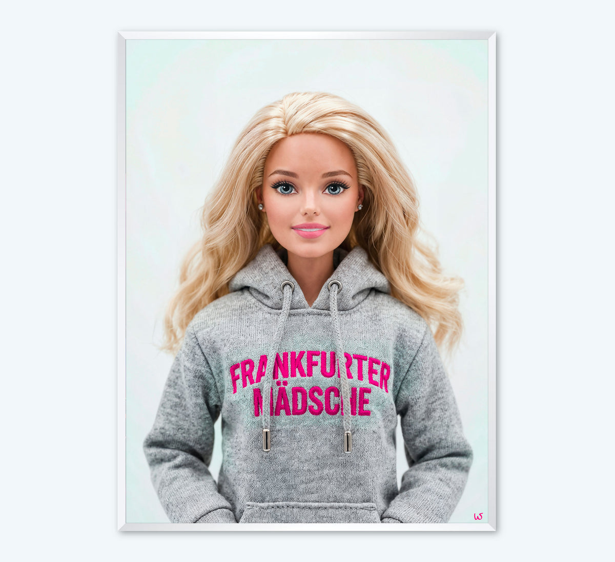 Frankfurter Mädsche-Puppe mit Hoody – Wandbild, Ansicht 6