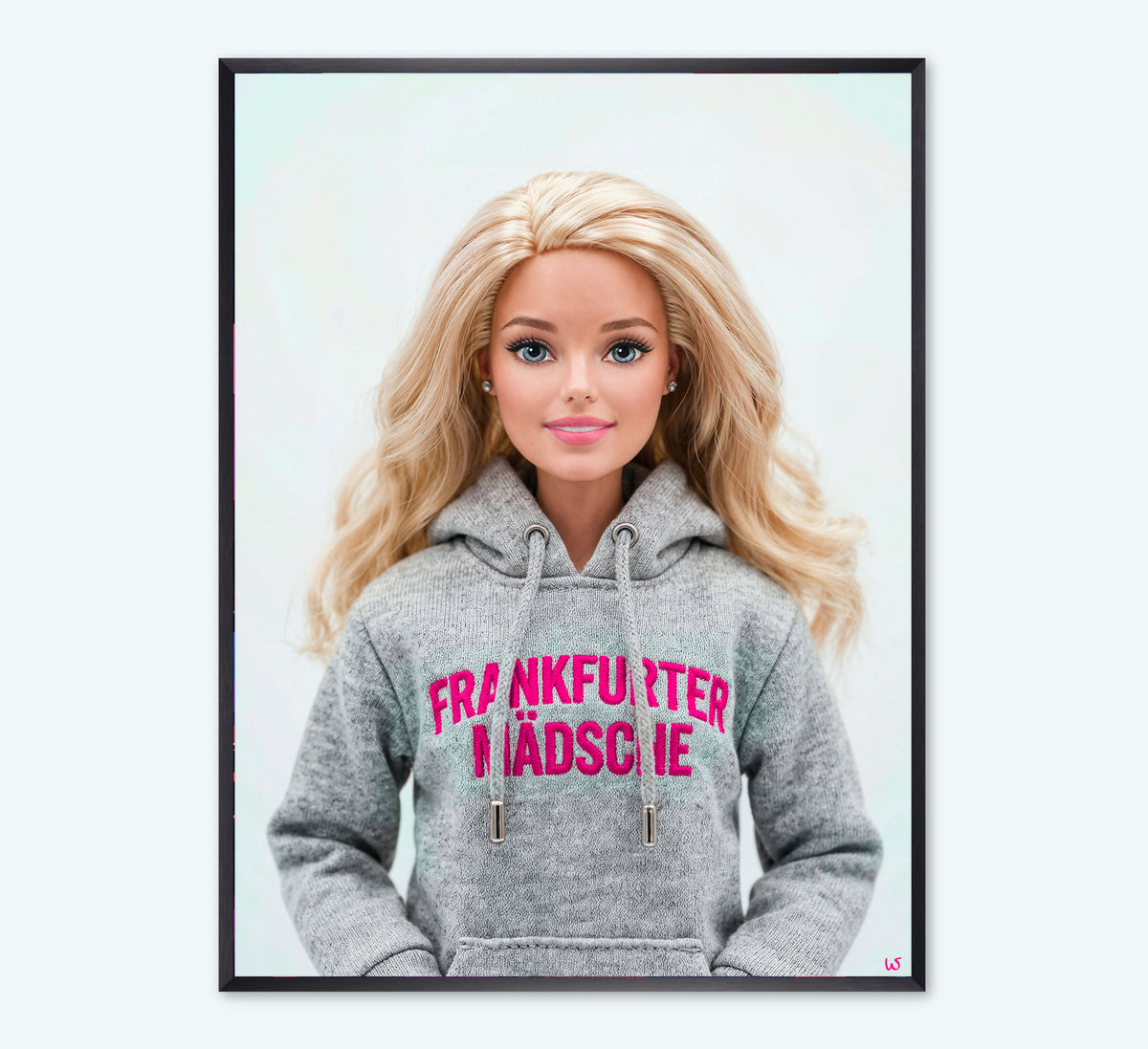 Frankfurter Mädsche-Puppe mit Hoody – Wandbild, Ansicht 7