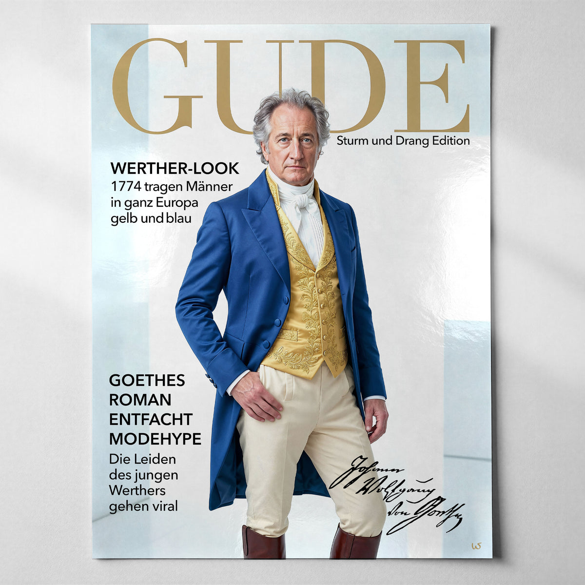Goethe Fashion Magazin, Poster glänzend – Frankfurt Wandbild