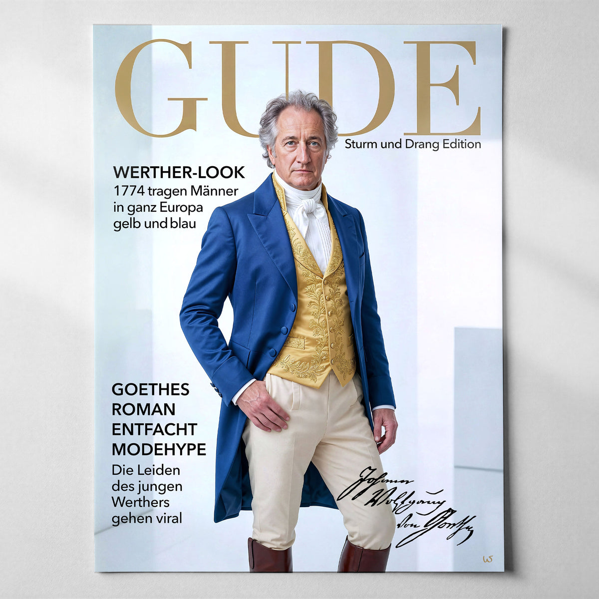 Goethe Fashion Magazin, Poster matt – Frankfurt Wandbild