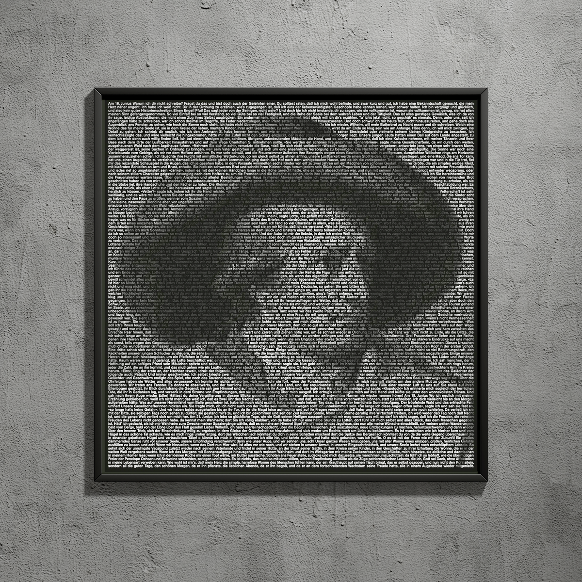 Goethe in Worten – Frankfurt Wandbild, Ansicht 2