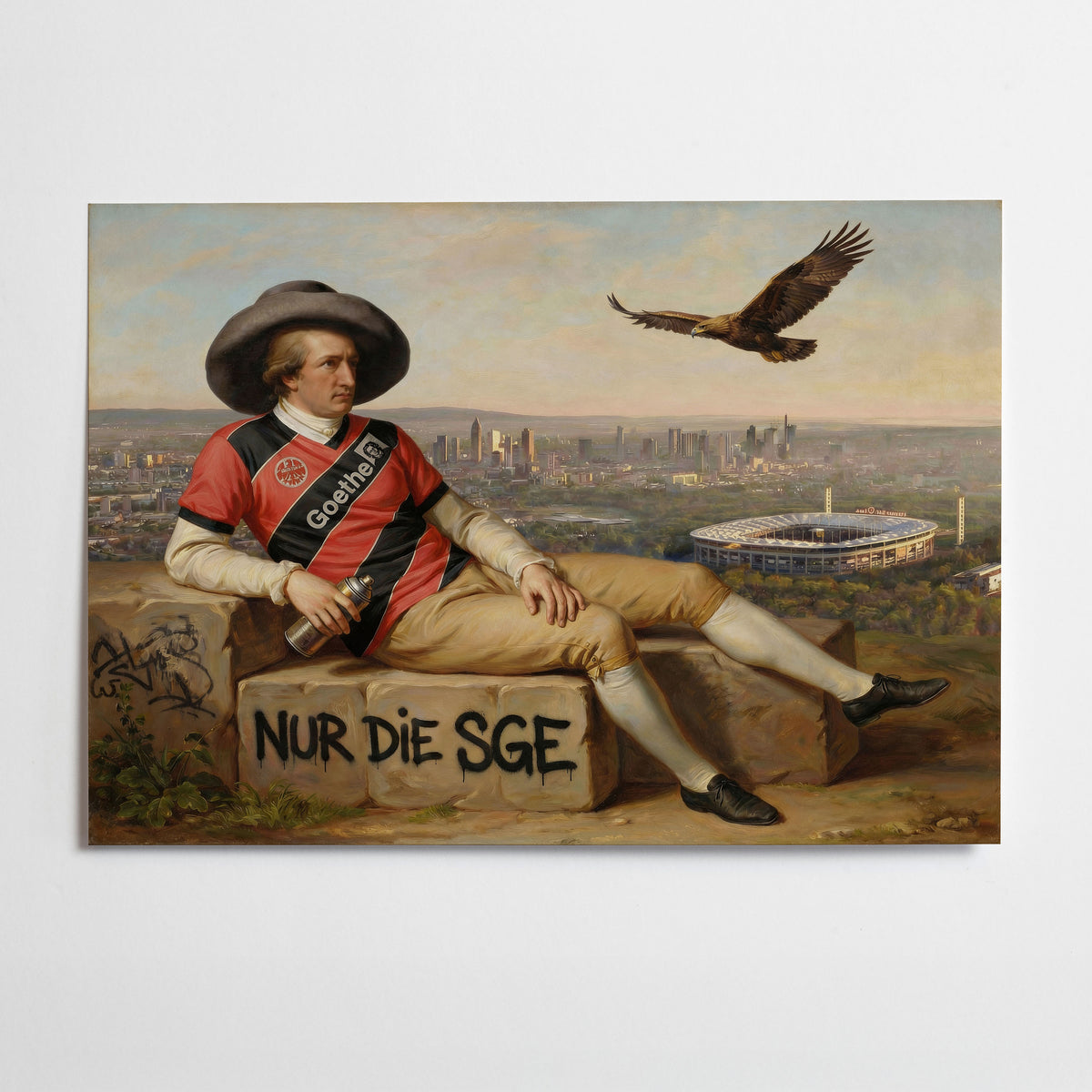 Goethe, Poster, Raumansicht – Frankfurt Wandbild
