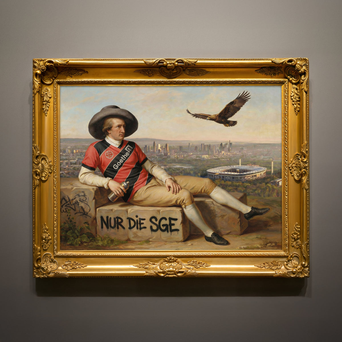 Goethe, Raumansicht – Frankfurt Wandbild